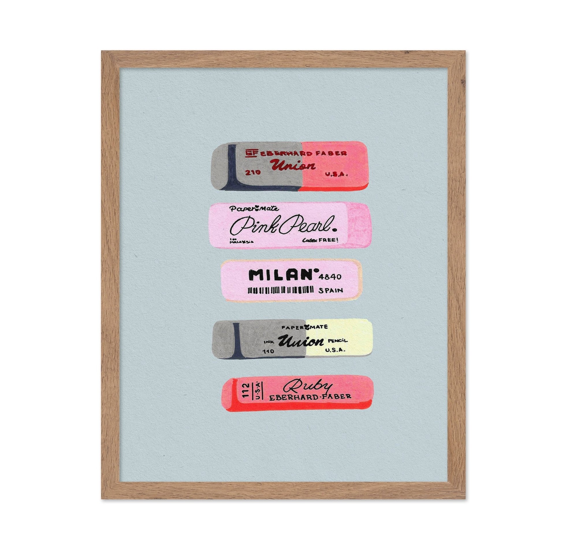 Vintage Eraser Labels
