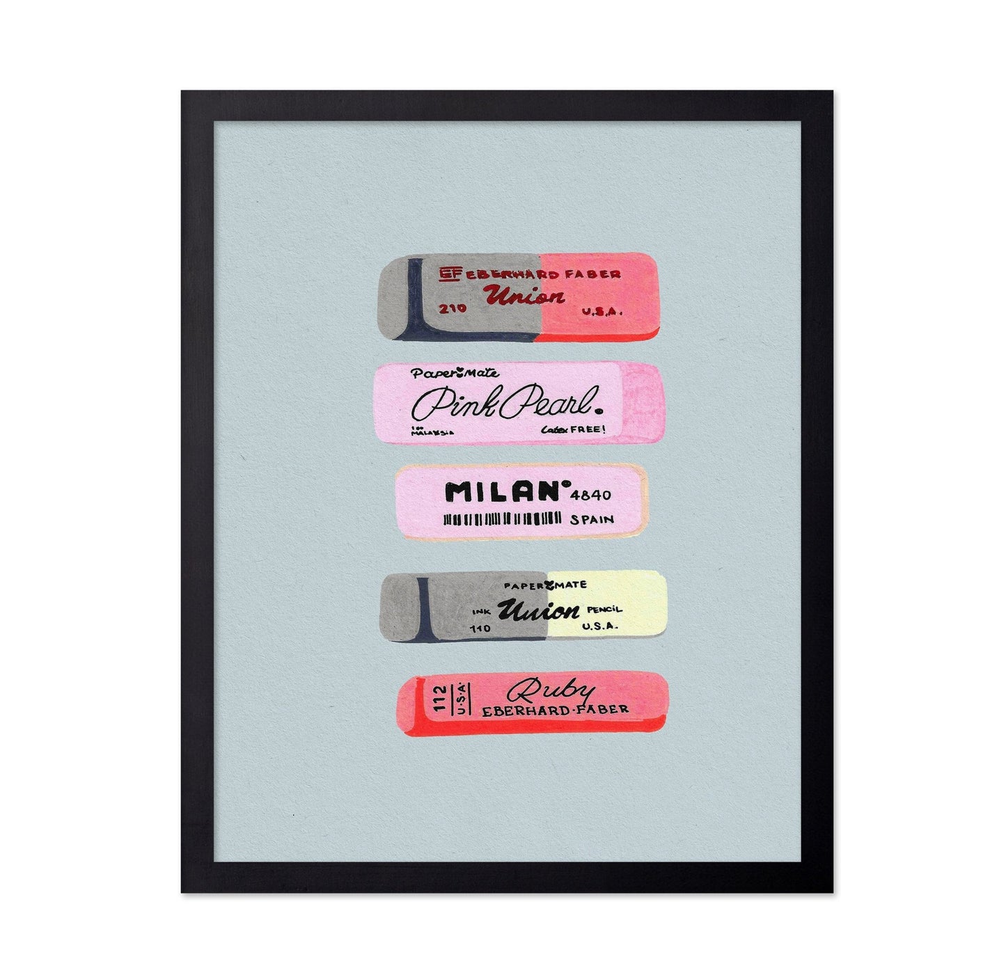 Vintage Eraser Labels
