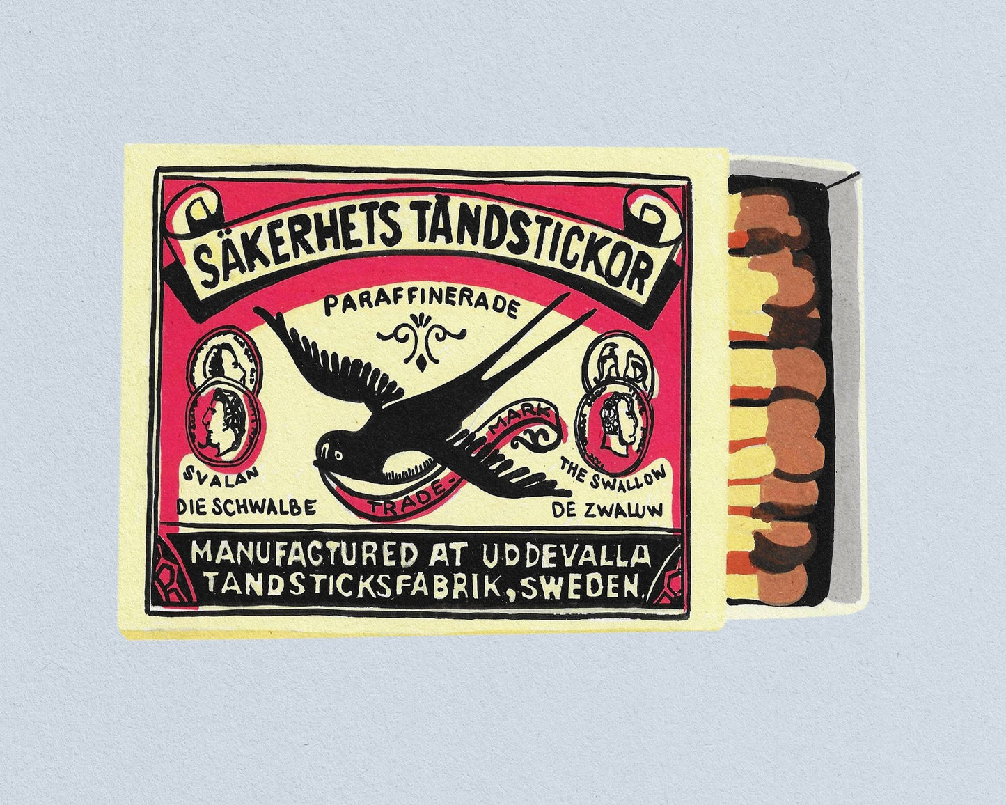 Vintage Matchbox Label