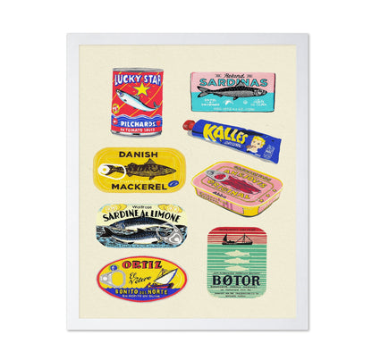 Vintage Seafood Labels