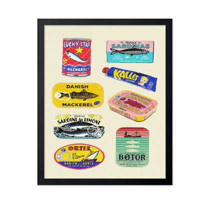 Vintage Seafood Labels