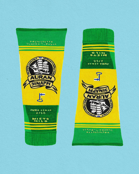 Vintage Mustard Tubes