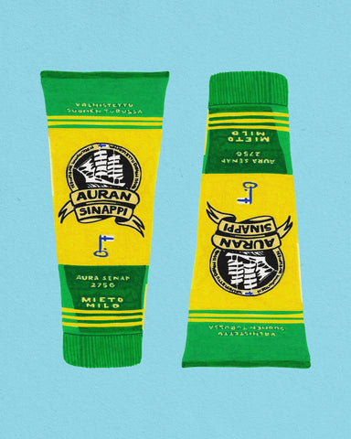 Vintage Mustard Tubes