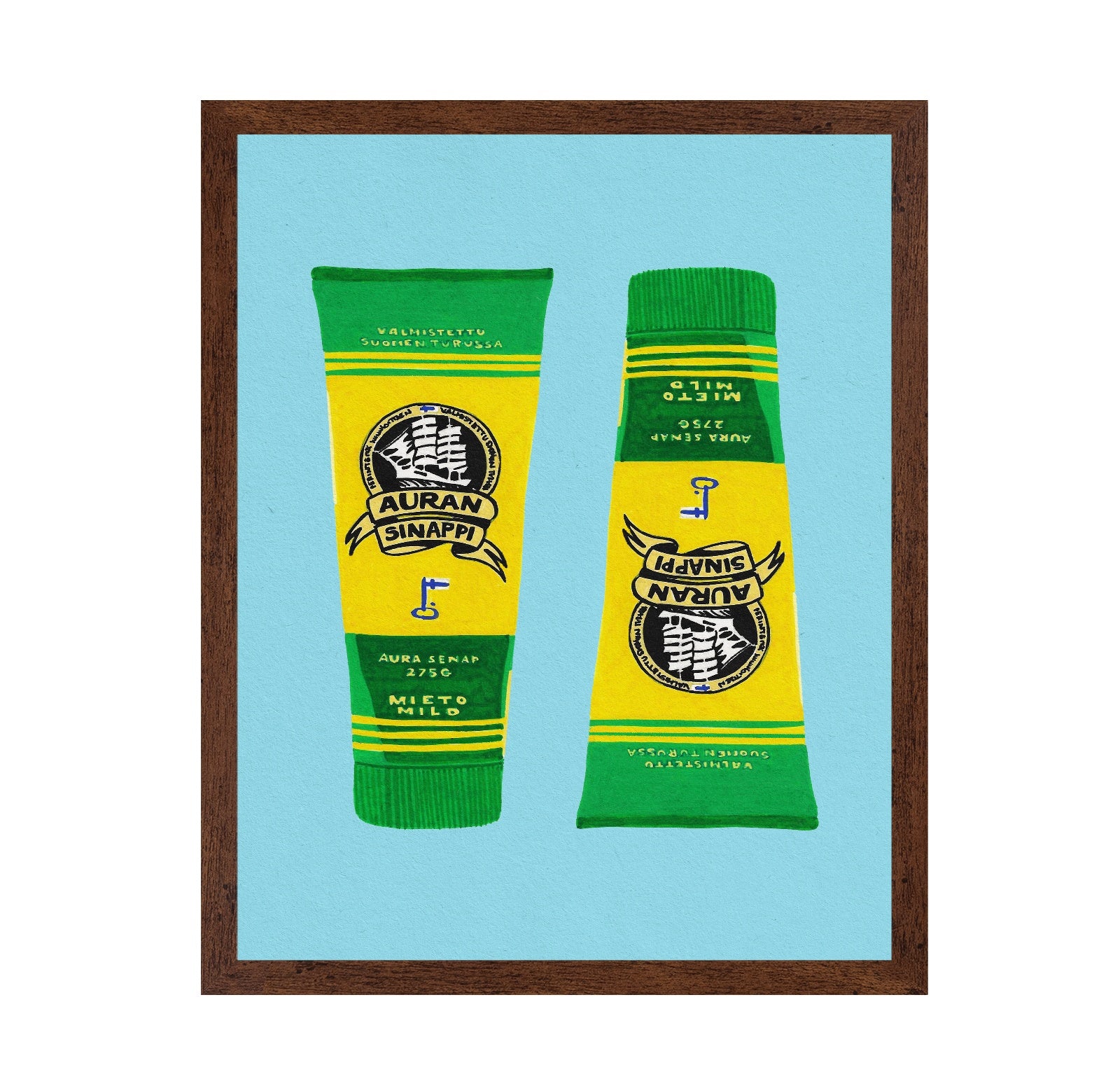 Vintage Mustard Tubes
