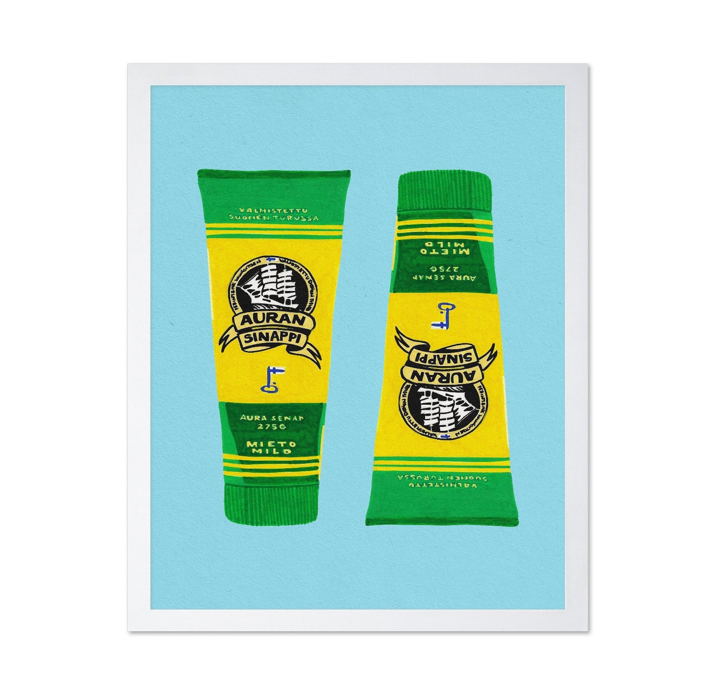 Vintage Mustard Tubes