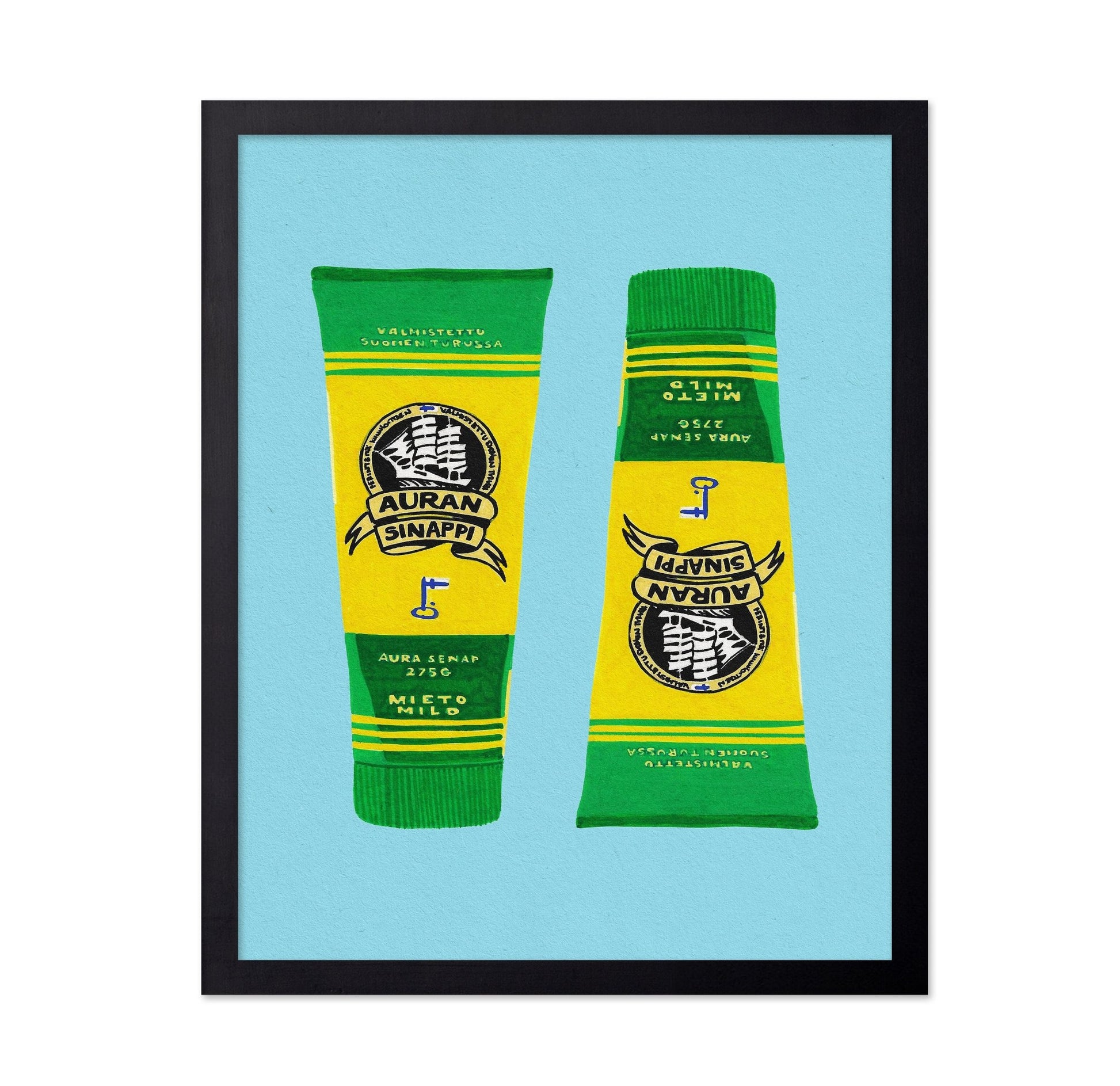 Vintage Mustard Tubes