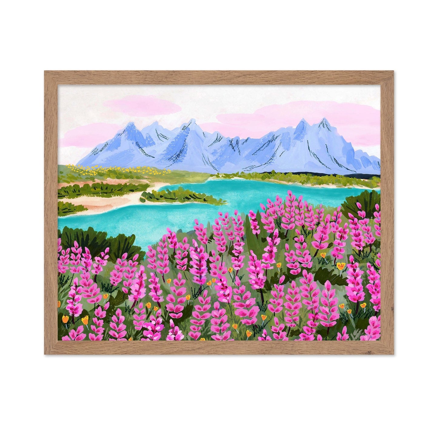 Pink Lake Mountains