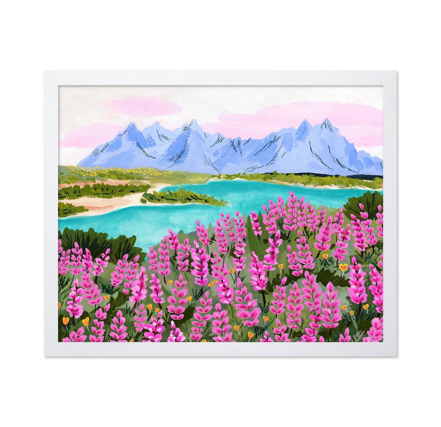 Pink Lake Mountains