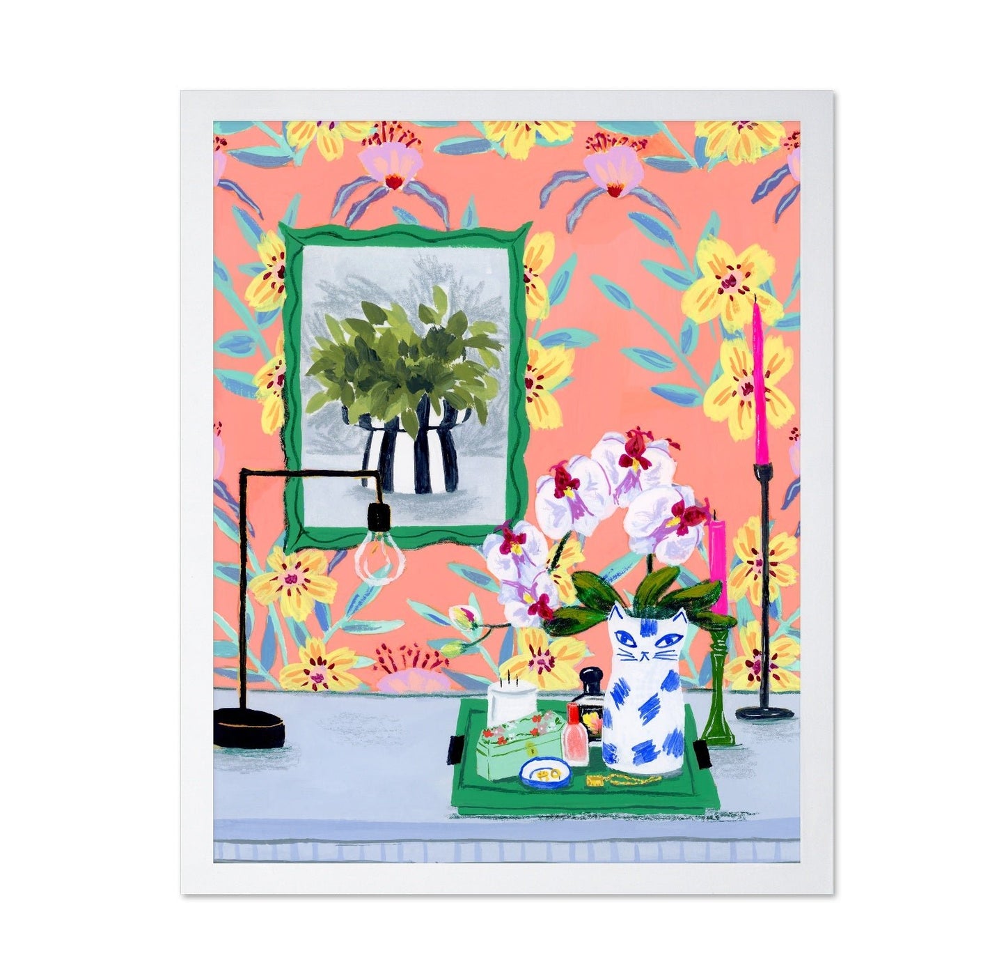 Floral Table Scene
