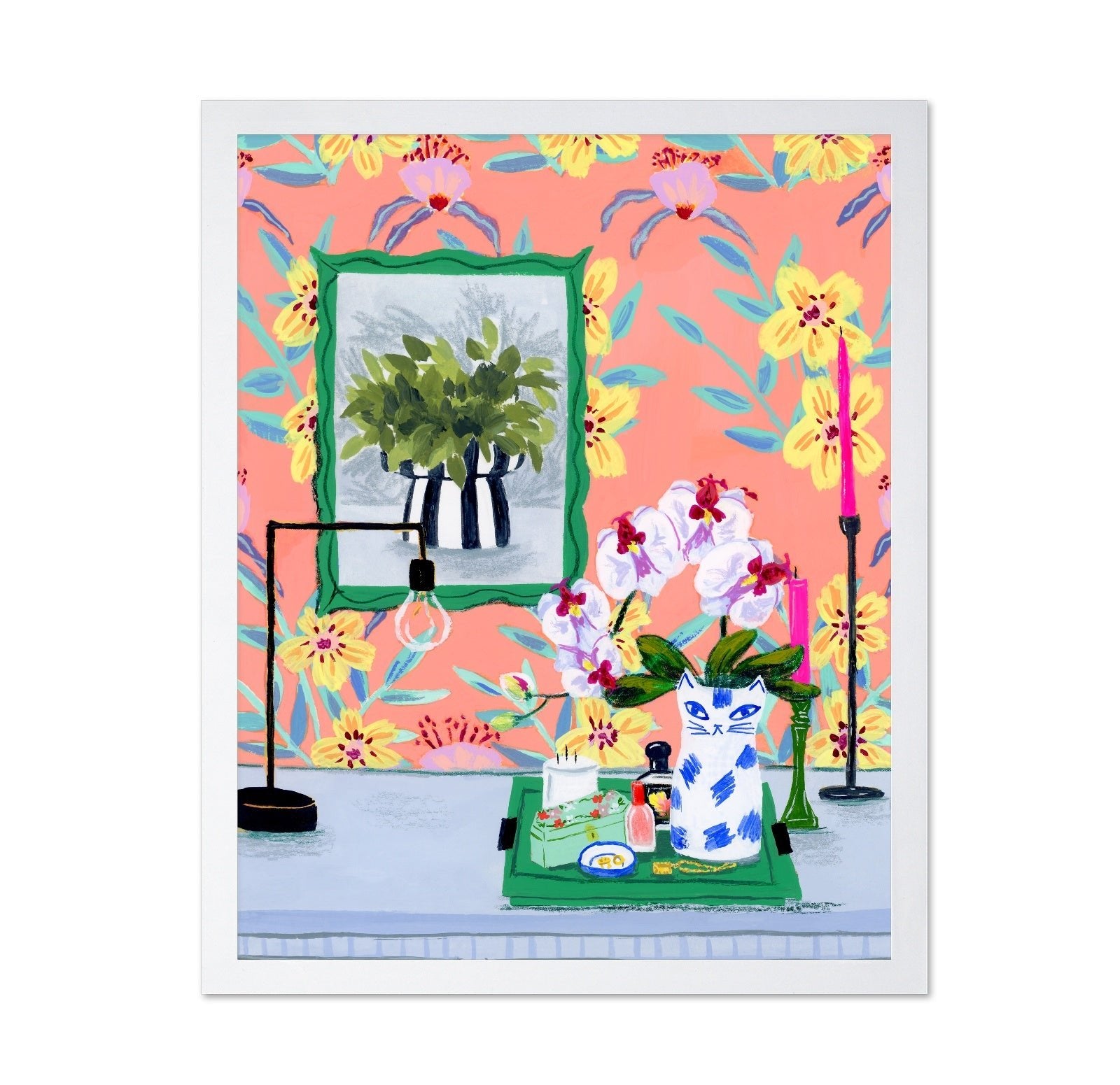 Floral Table Scene