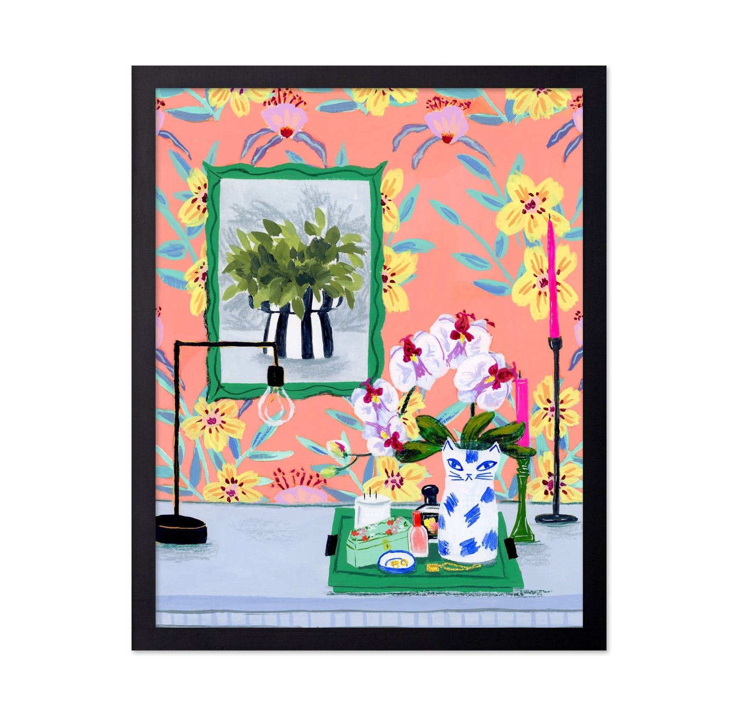Floral Table Scene