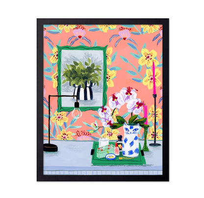 Floral Table Scene