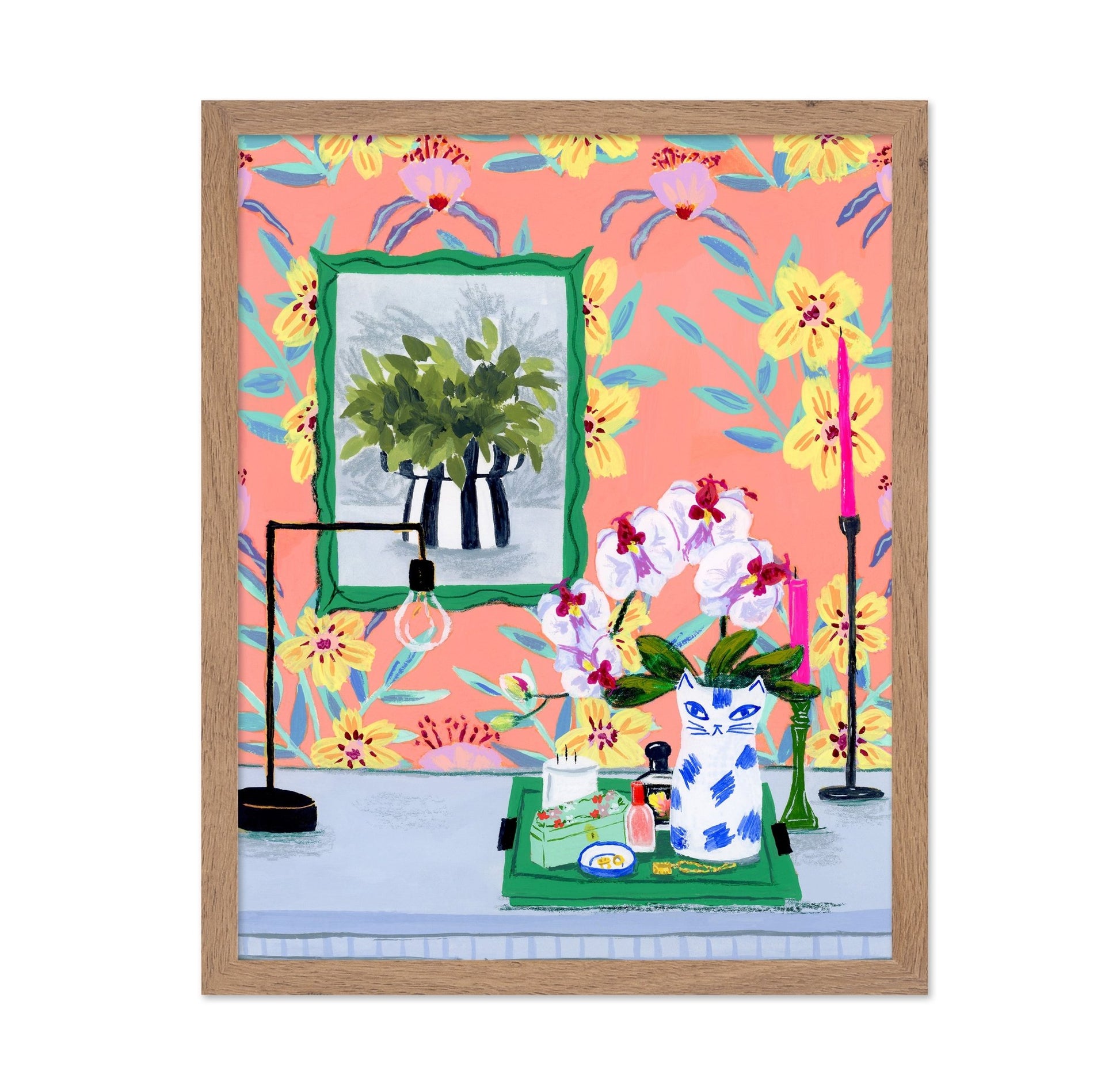 Floral Table Scene