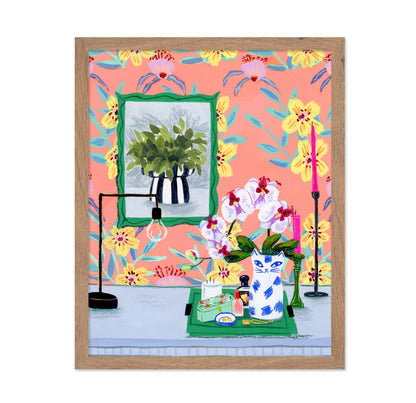 Floral Table Scene