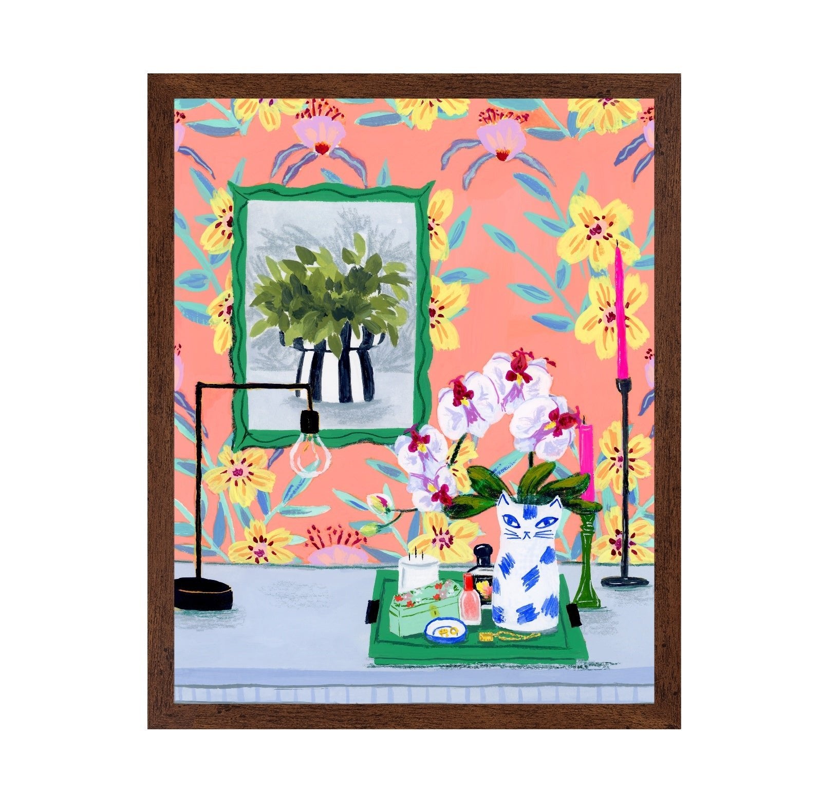 Floral Table Scene