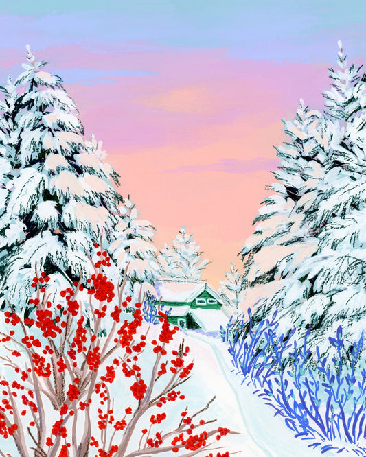 Winter Berry Path