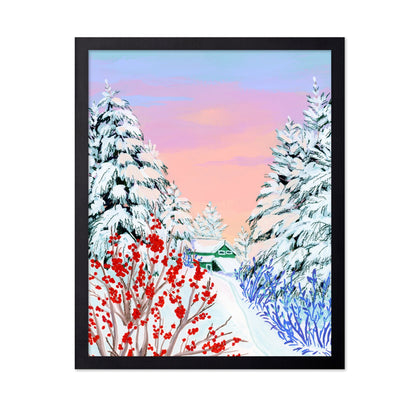 Winter Berry Path