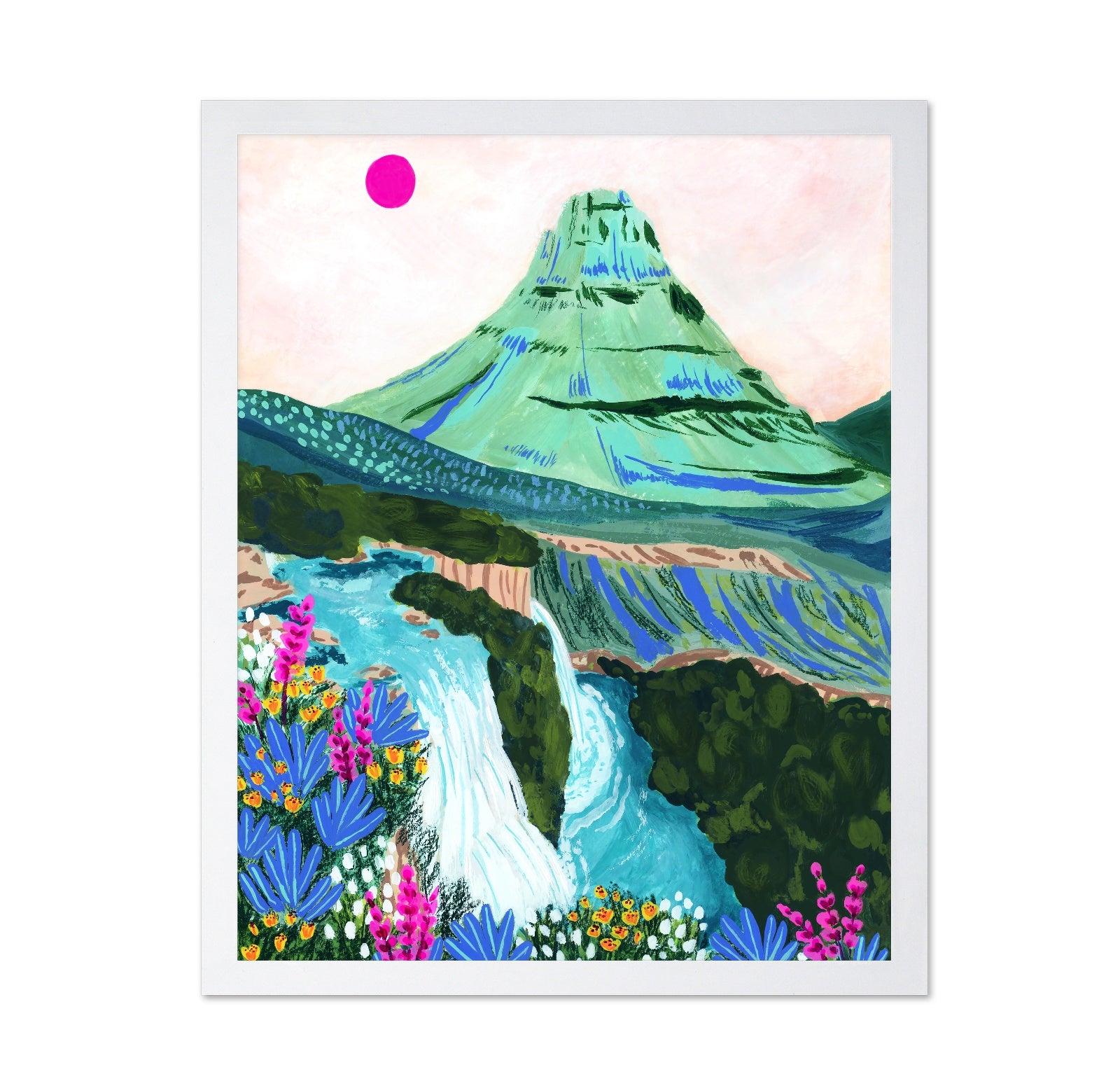 Mountain Waterfall Bloom