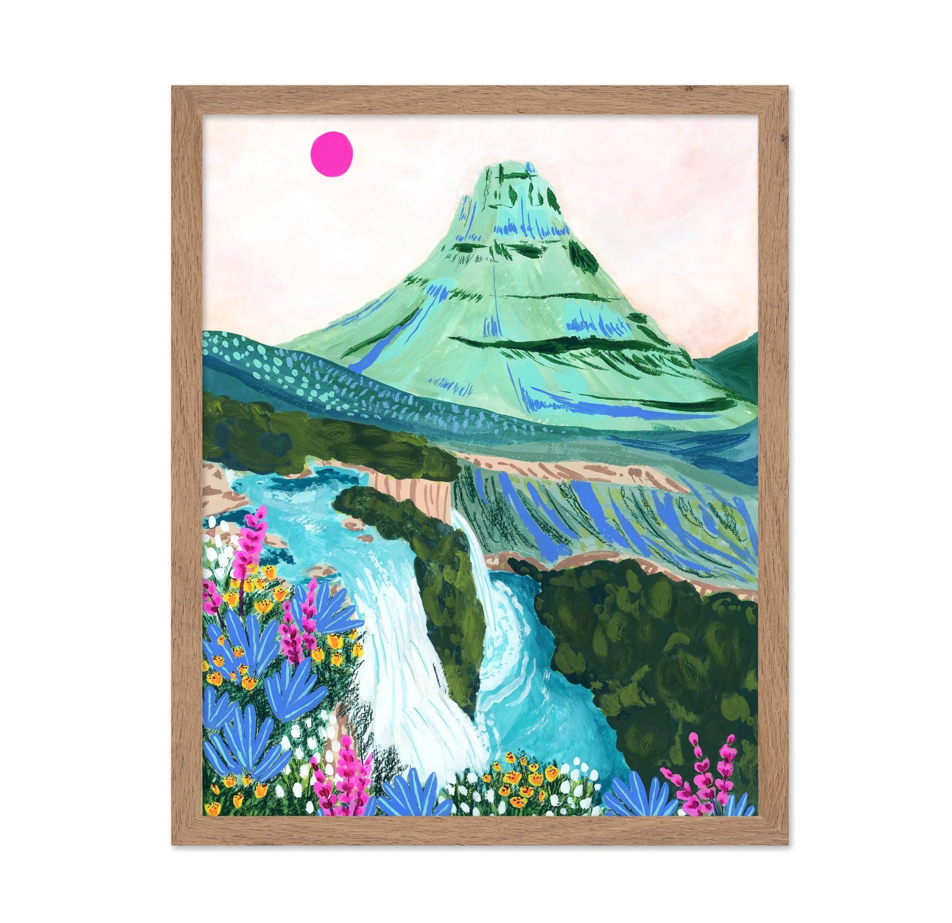 Mountain Waterfall Bloom