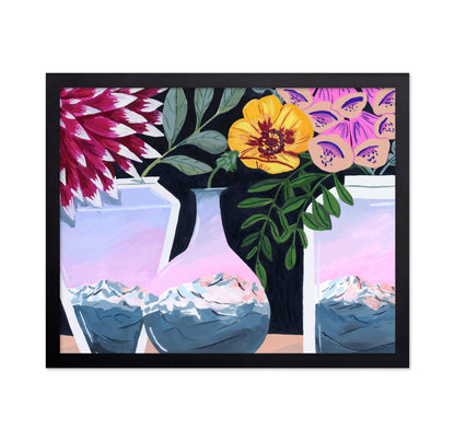 Floral Mountain Vases