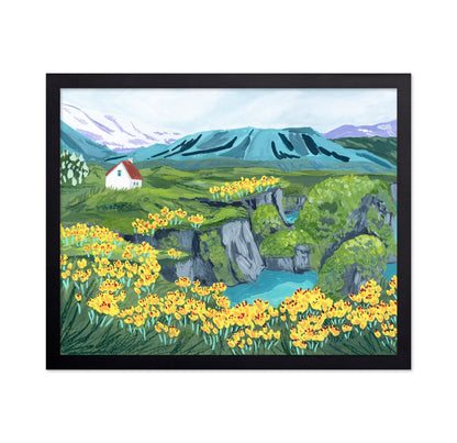 Mountain Cottage Painting
