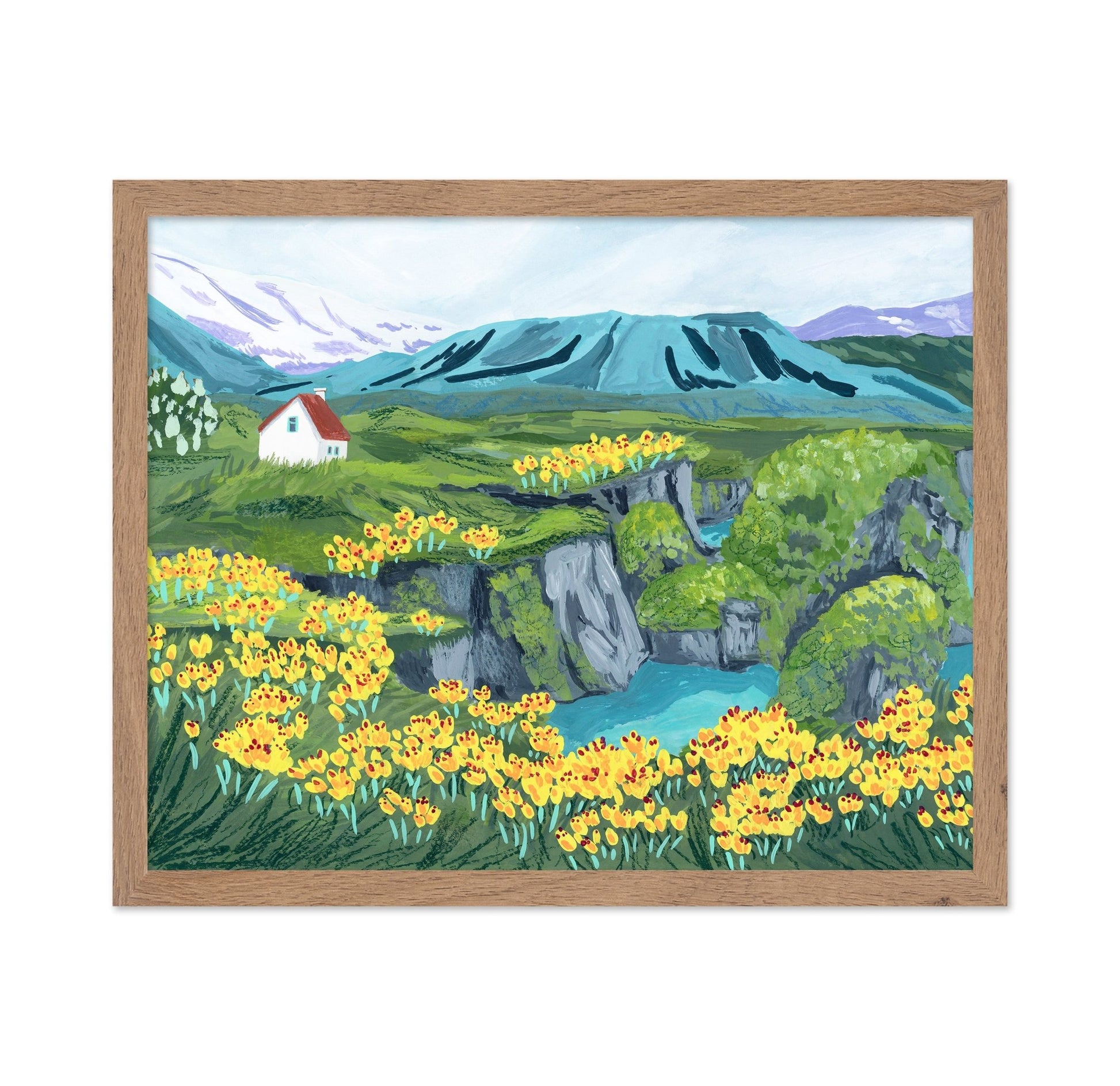 Mountain Cottage Painting
