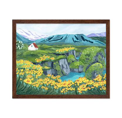 Mountain Cottage Painting