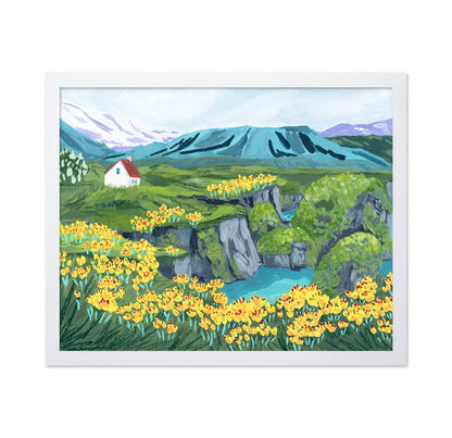 Mountain Cottage Painting