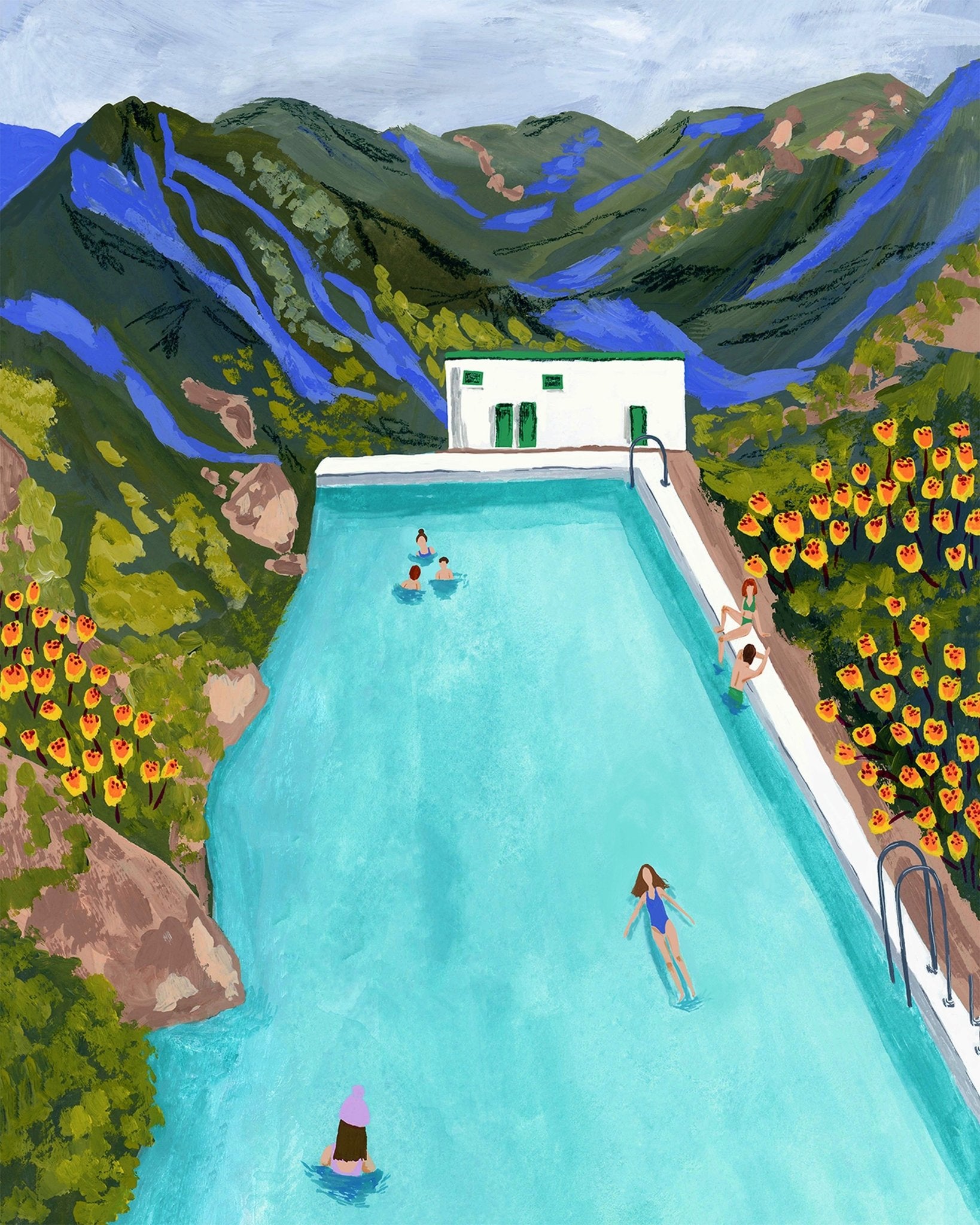 Mountain Pool Painting