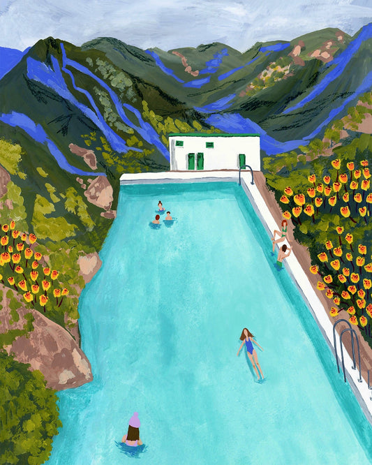 Mountain Pool Painting
