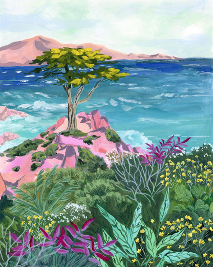 Coastal Tree Painting