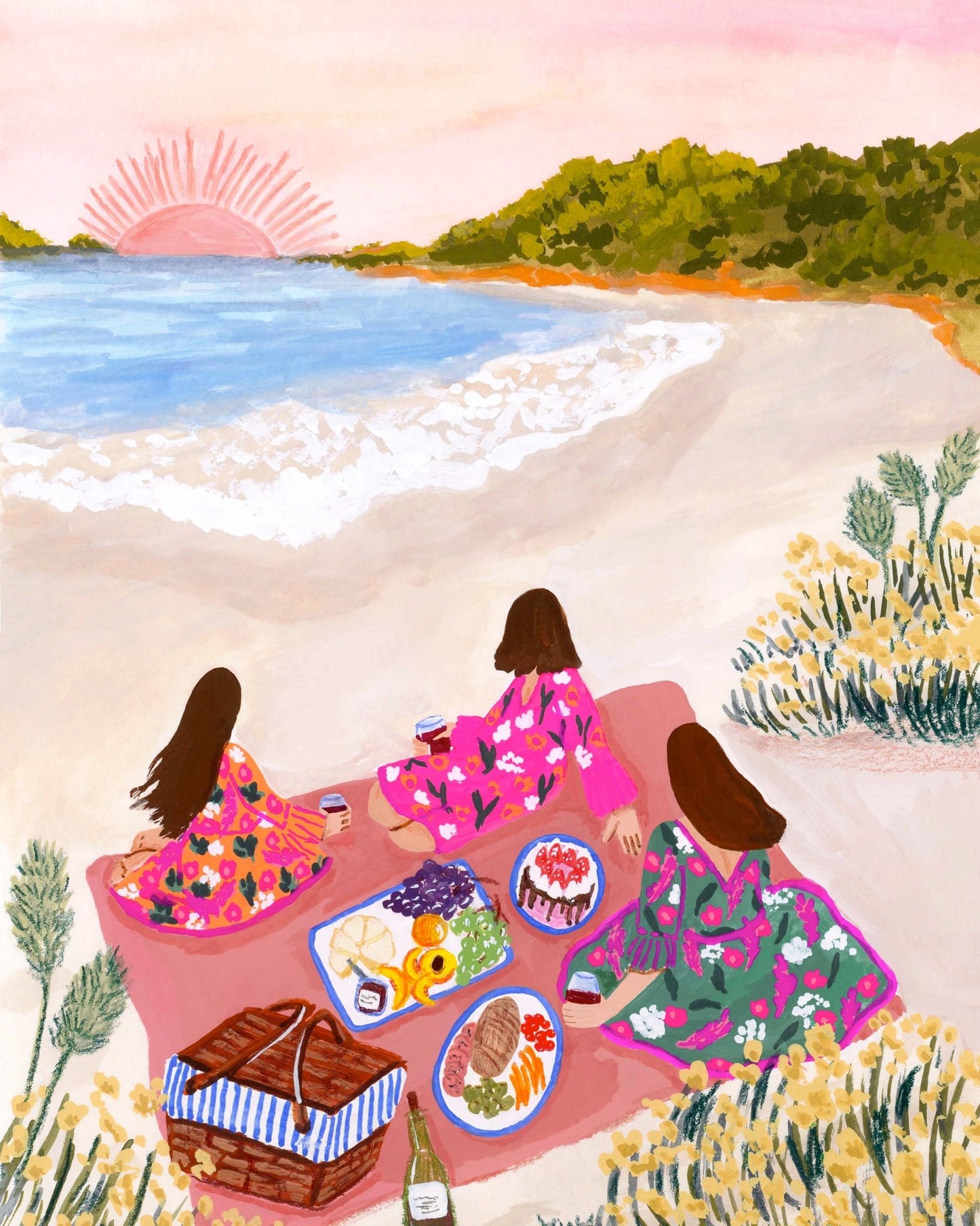 Beach Picnic Painting