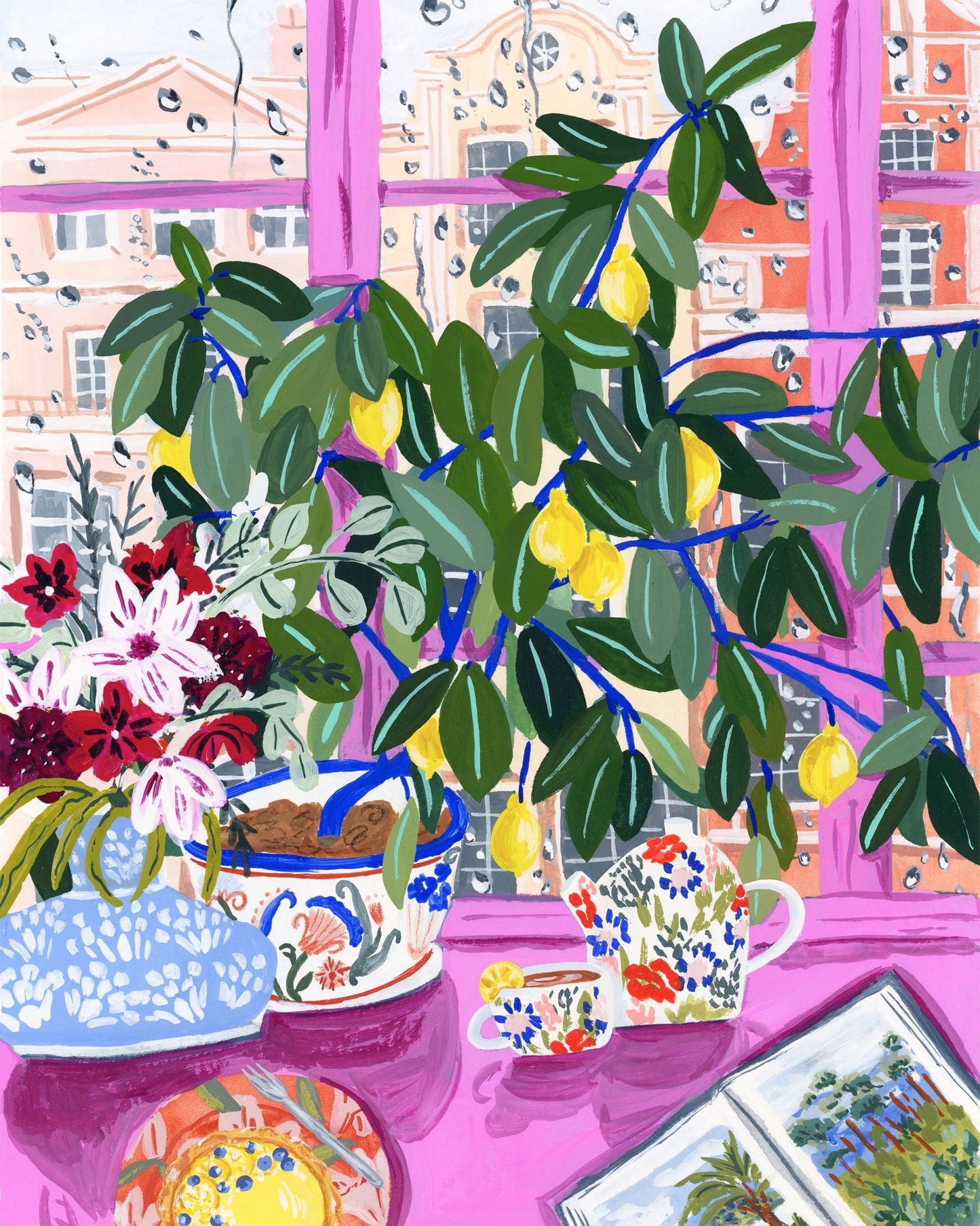 Floral Window Still Life
