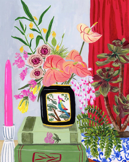 Floral Vase Still Life No1
