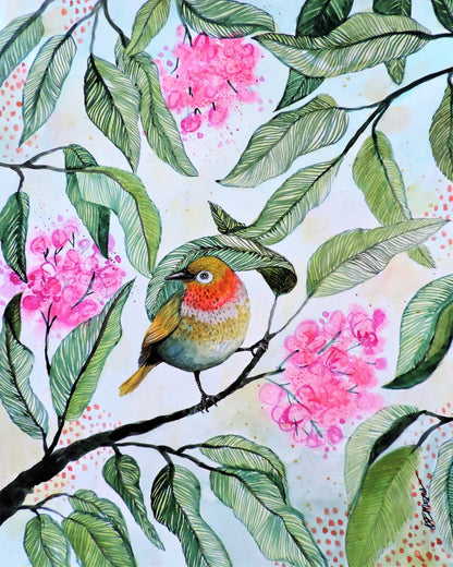 Floral Bird Perch