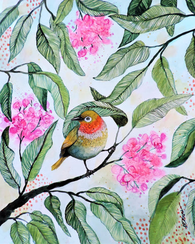 Floral Bird Perch