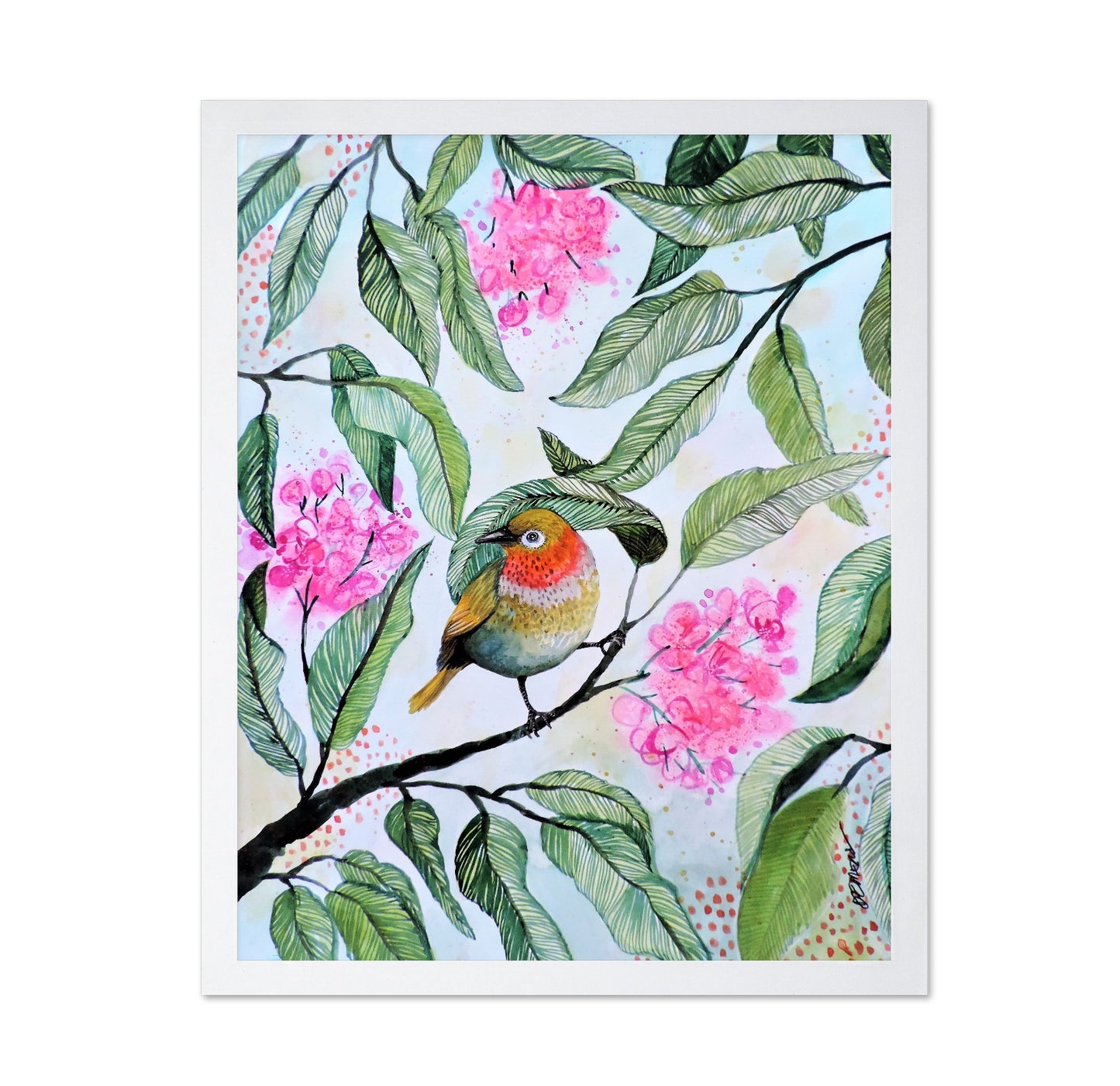 Floral Bird Perch