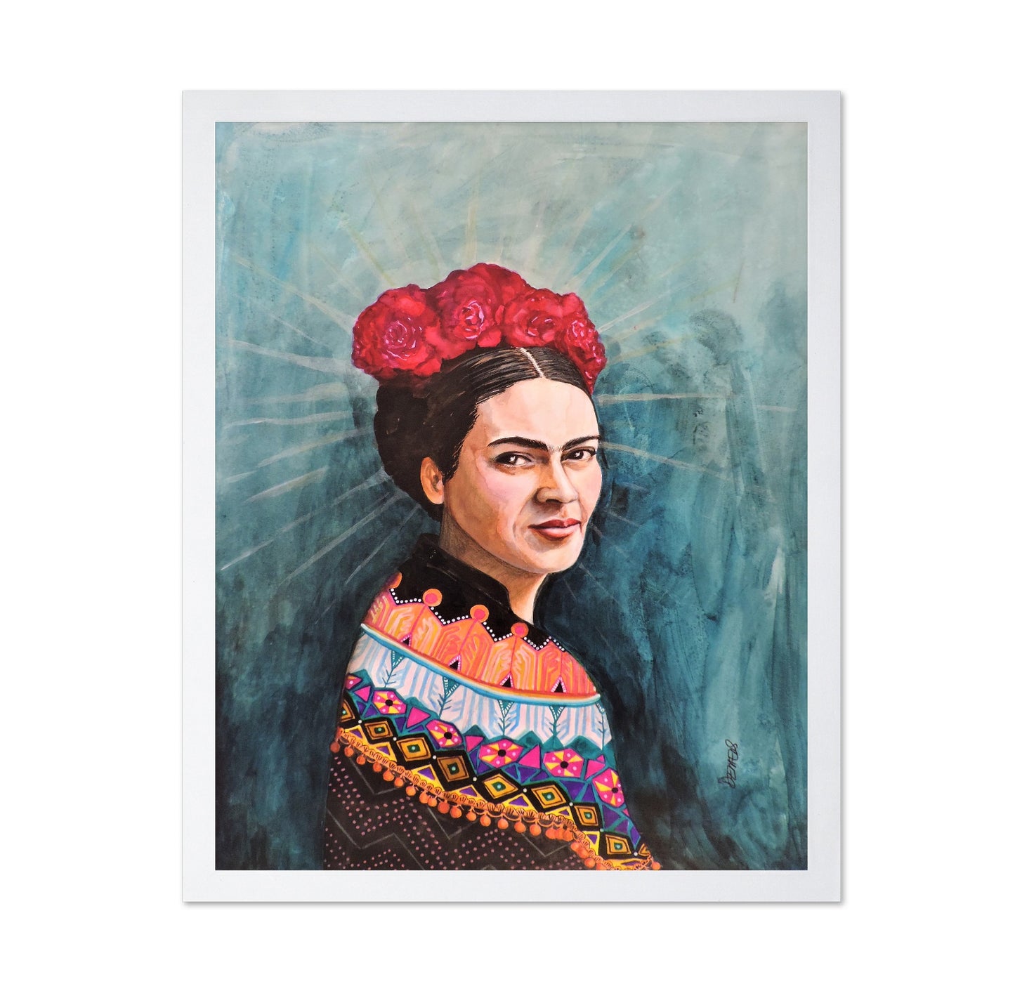 Frida Portrait Blue