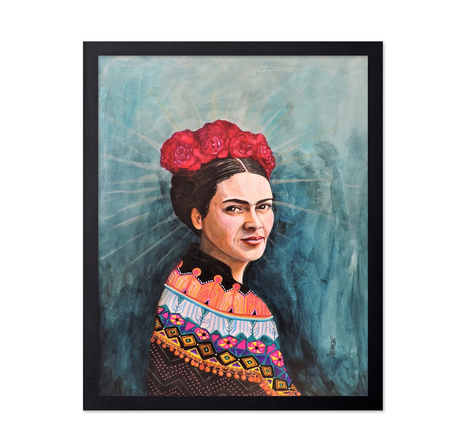 Frida Portrait Blue