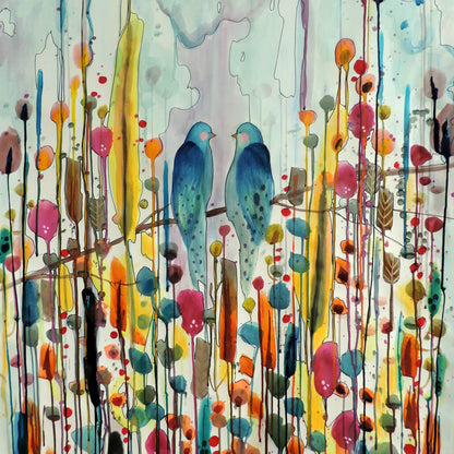 Teal Birds Harmony