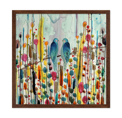 Teal Birds Harmony