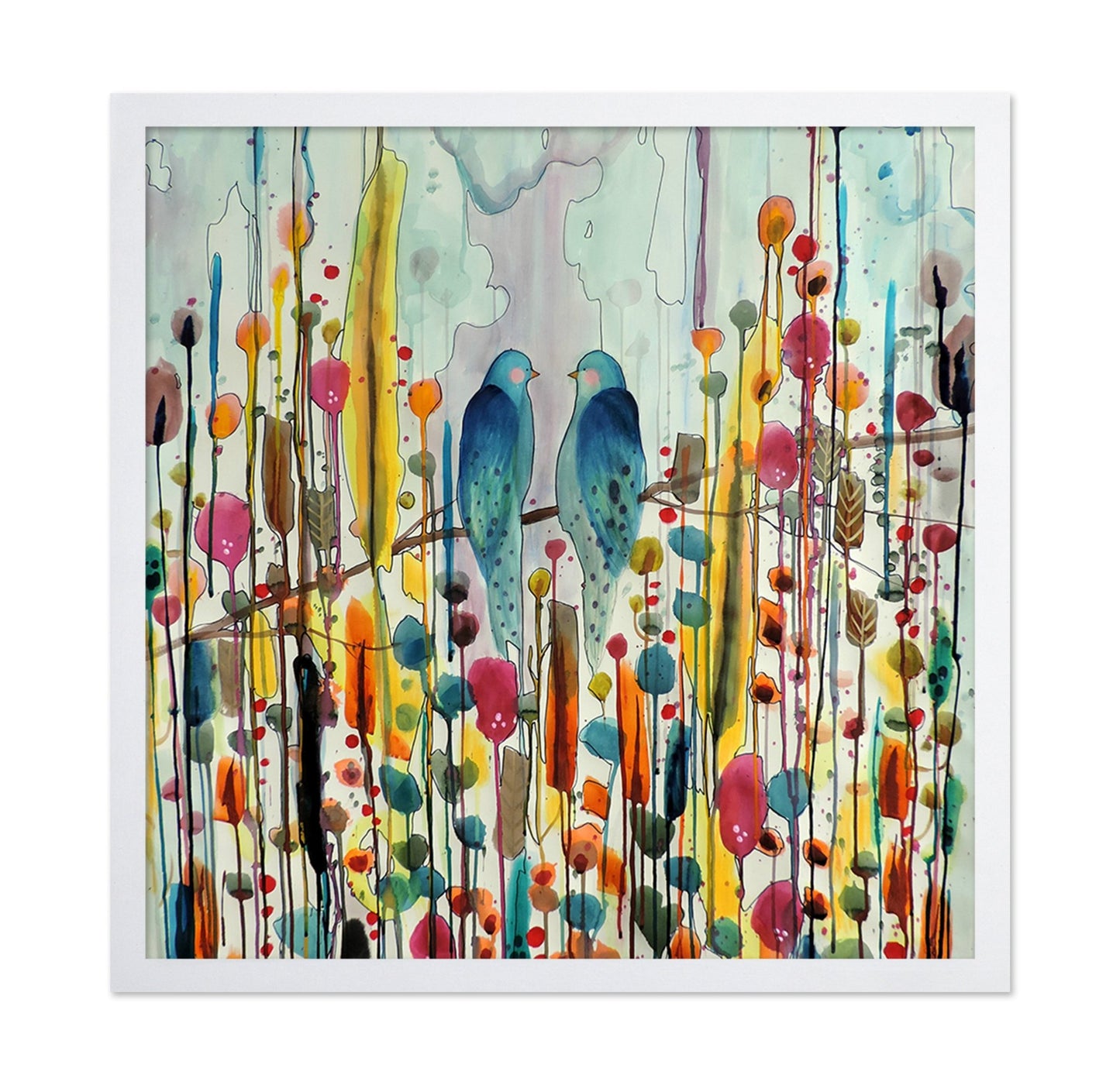 Teal Birds Harmony