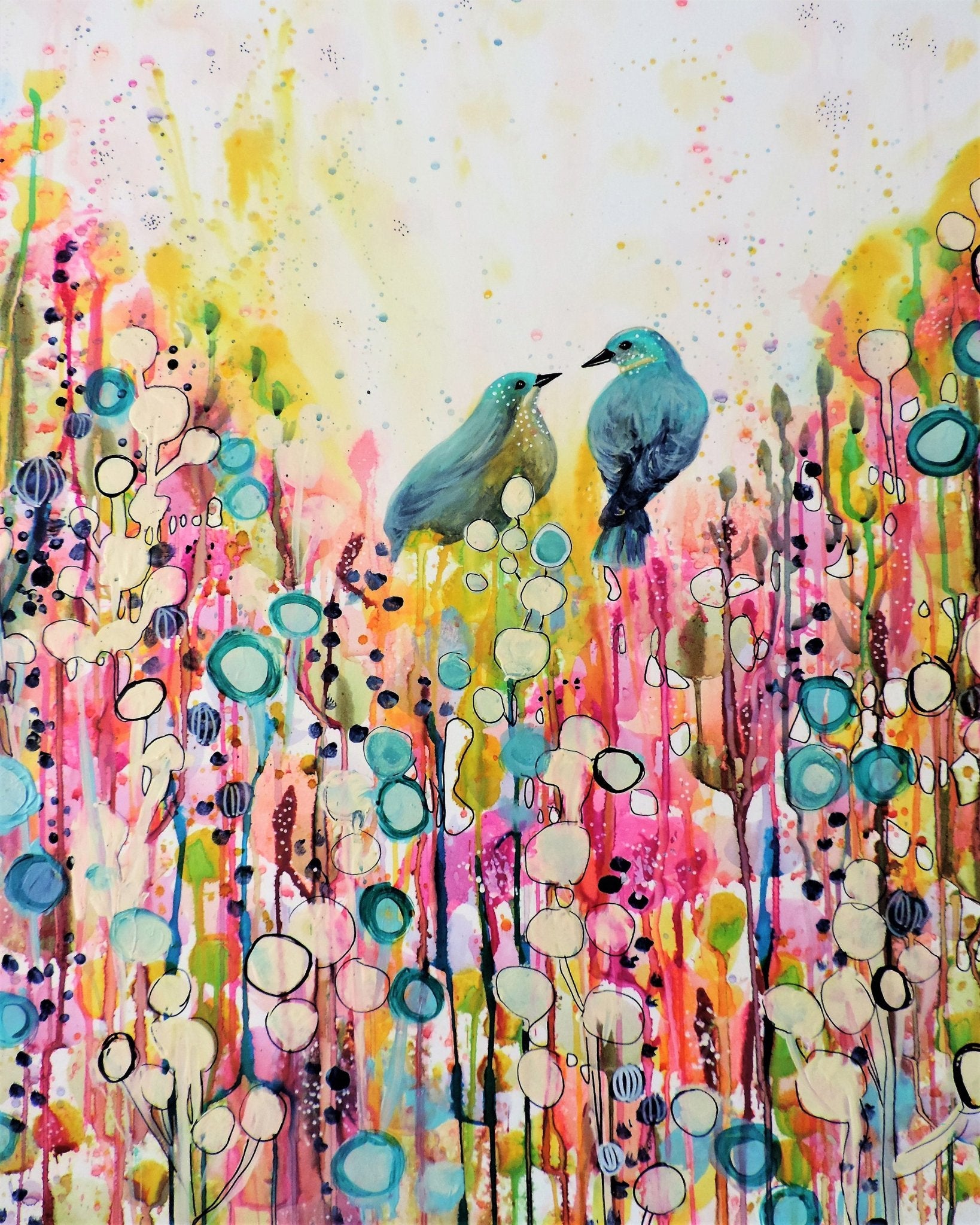 Blue Birds In Bloom No1