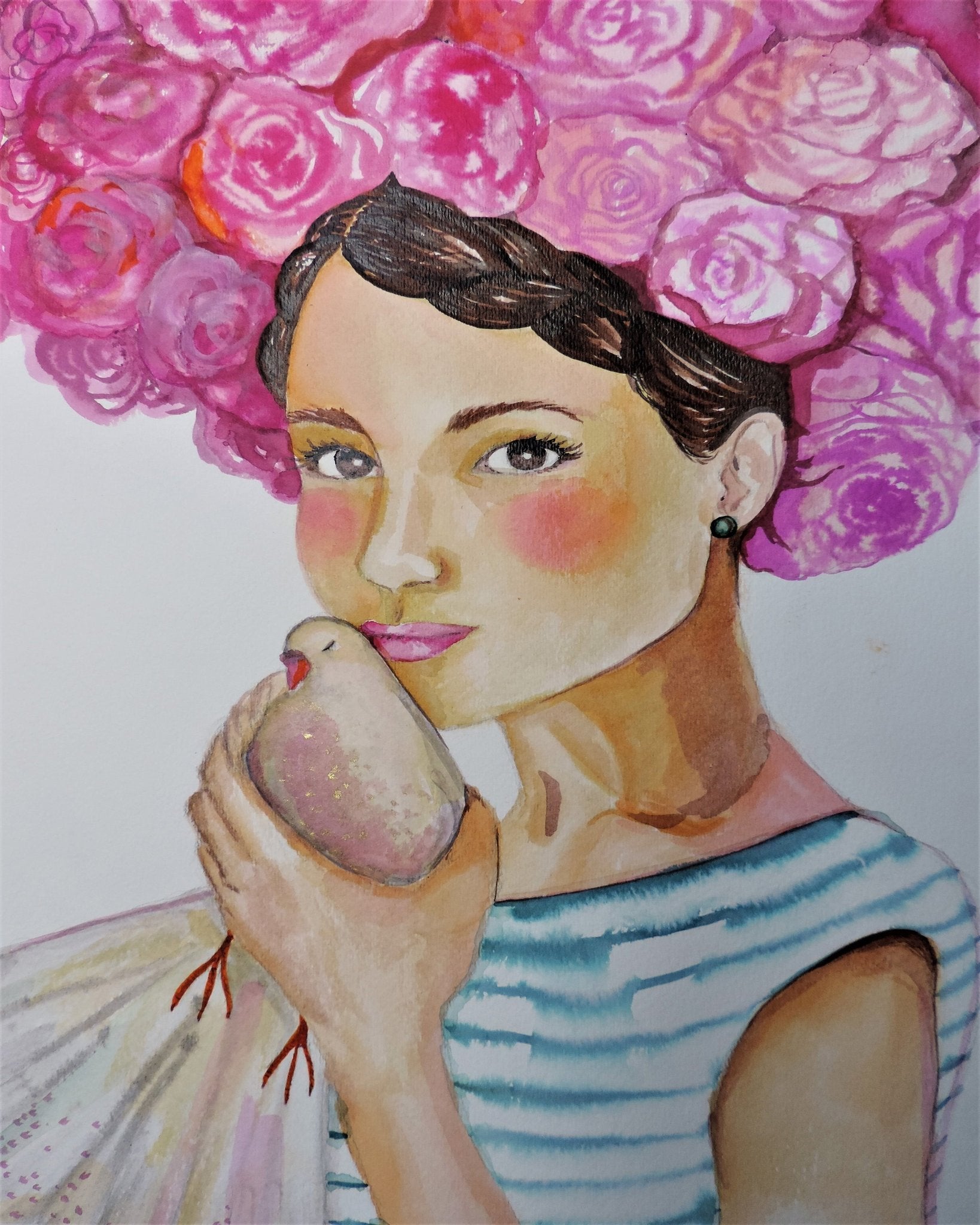 Girl With Dove