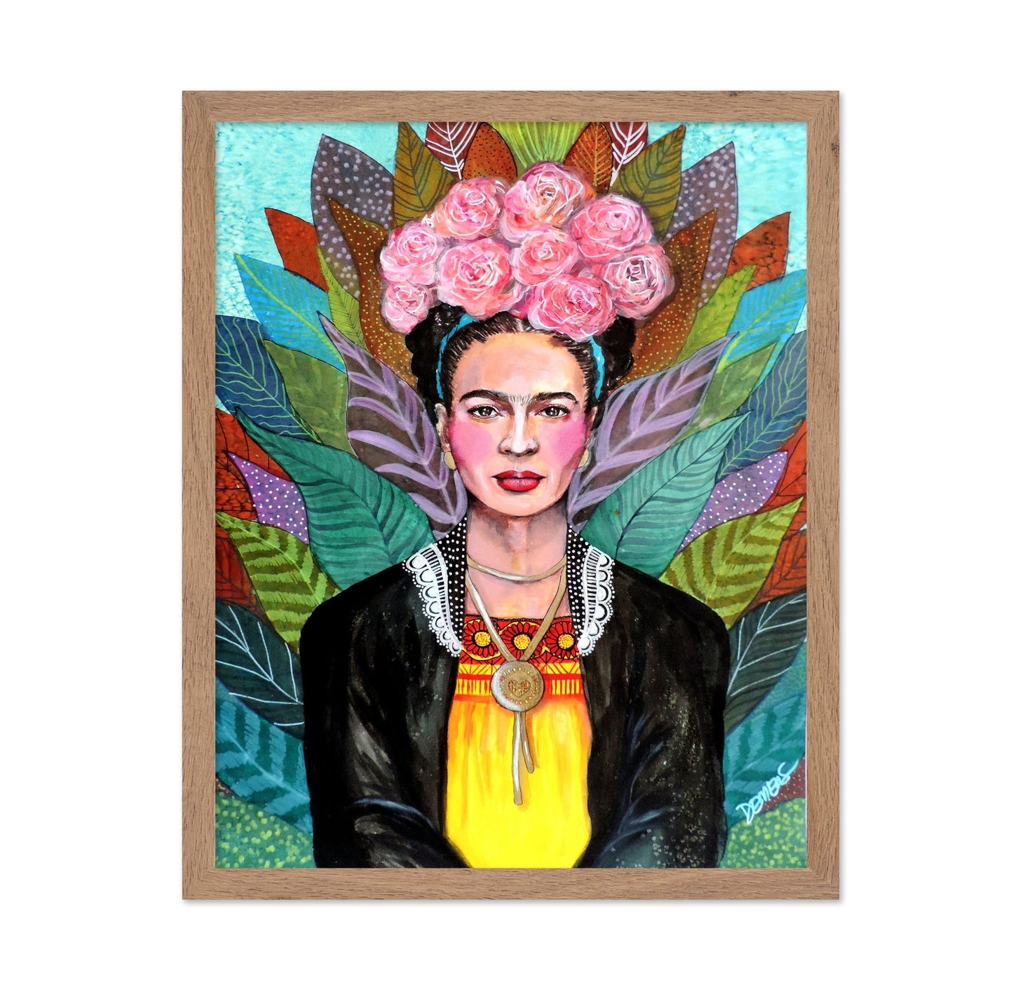 Floral Frida Portrait No2