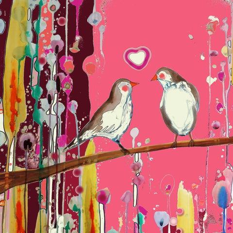 Pink Love Birds