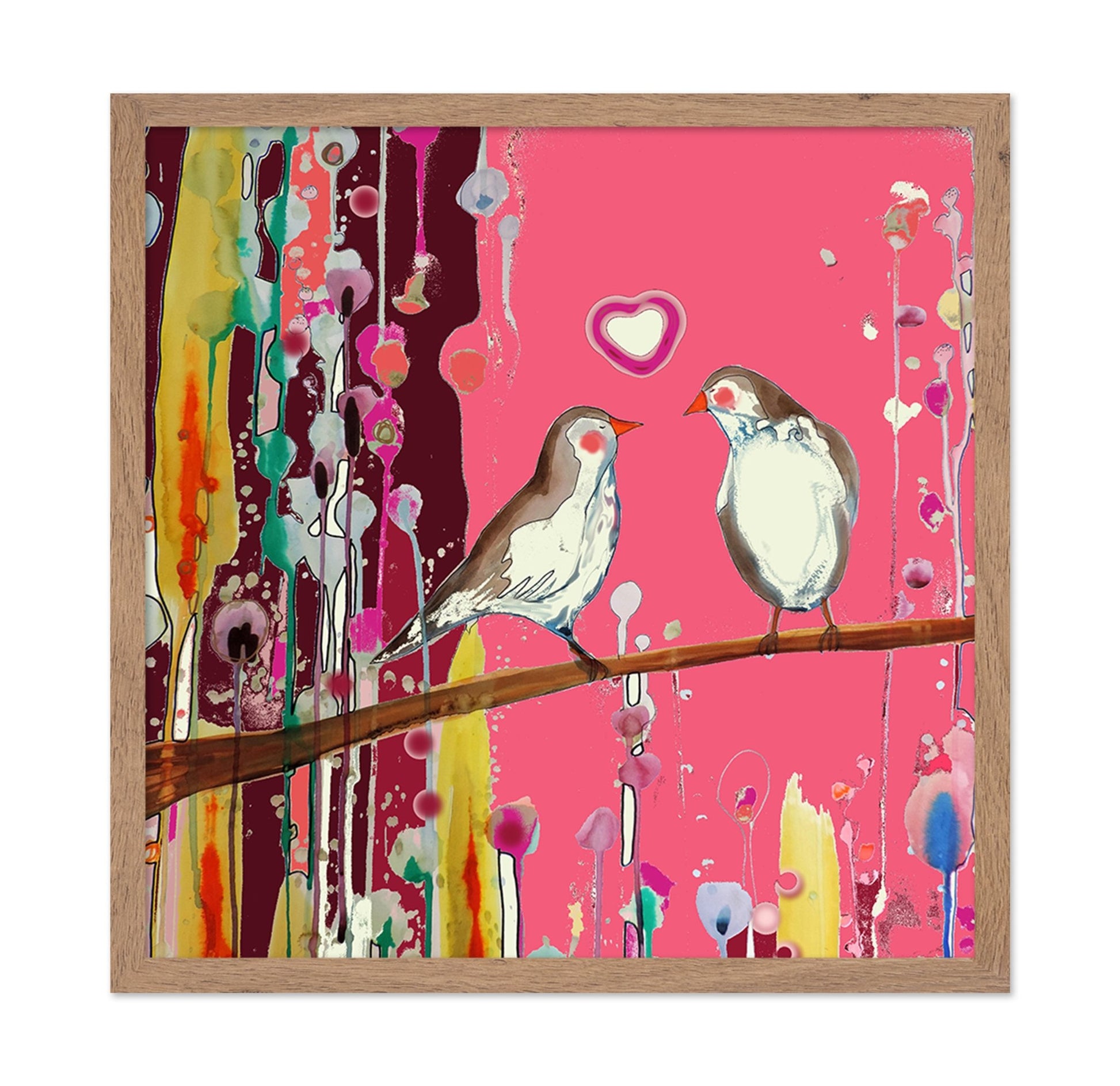 Pink Love Birds