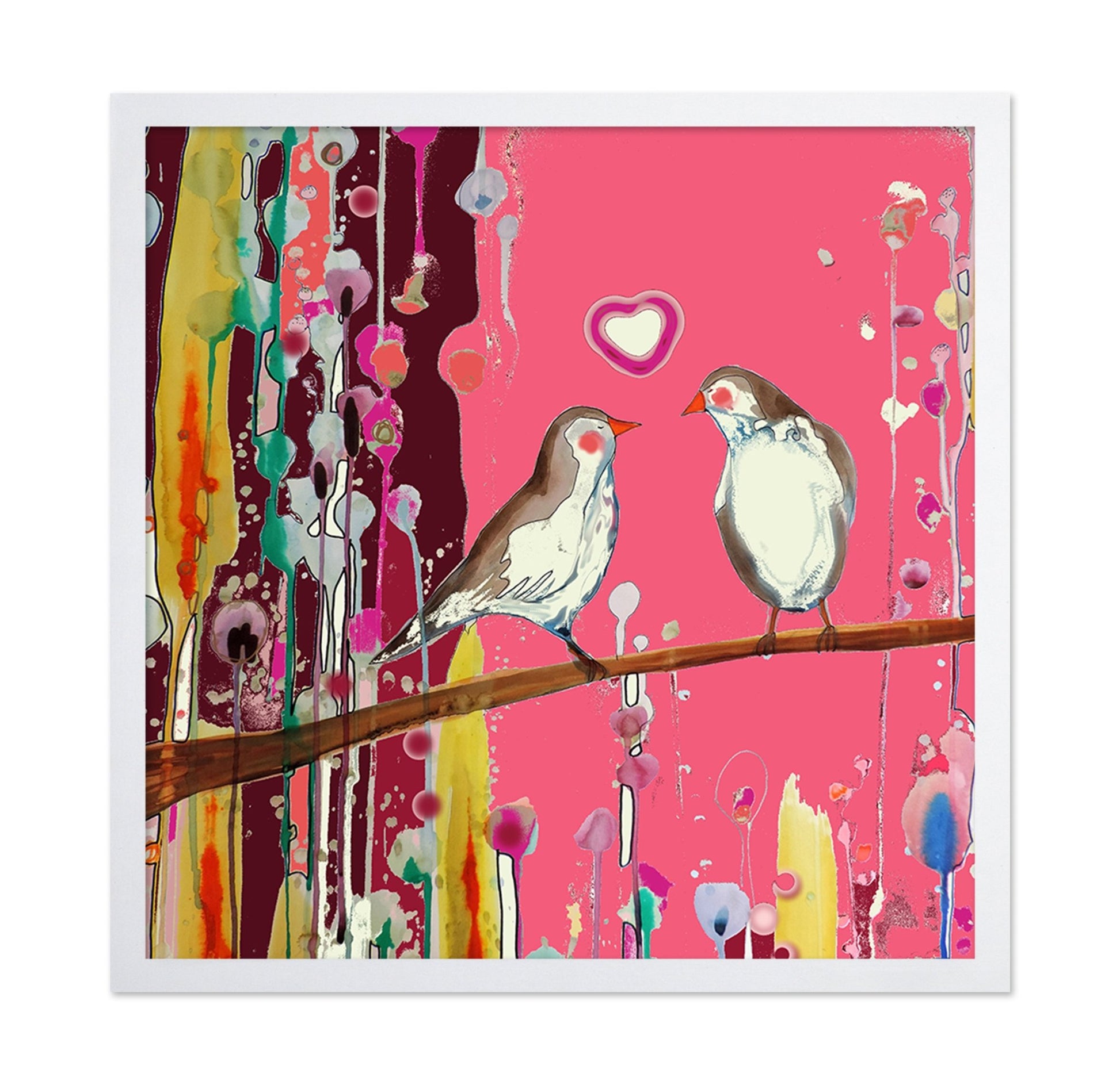 Pink Love Birds