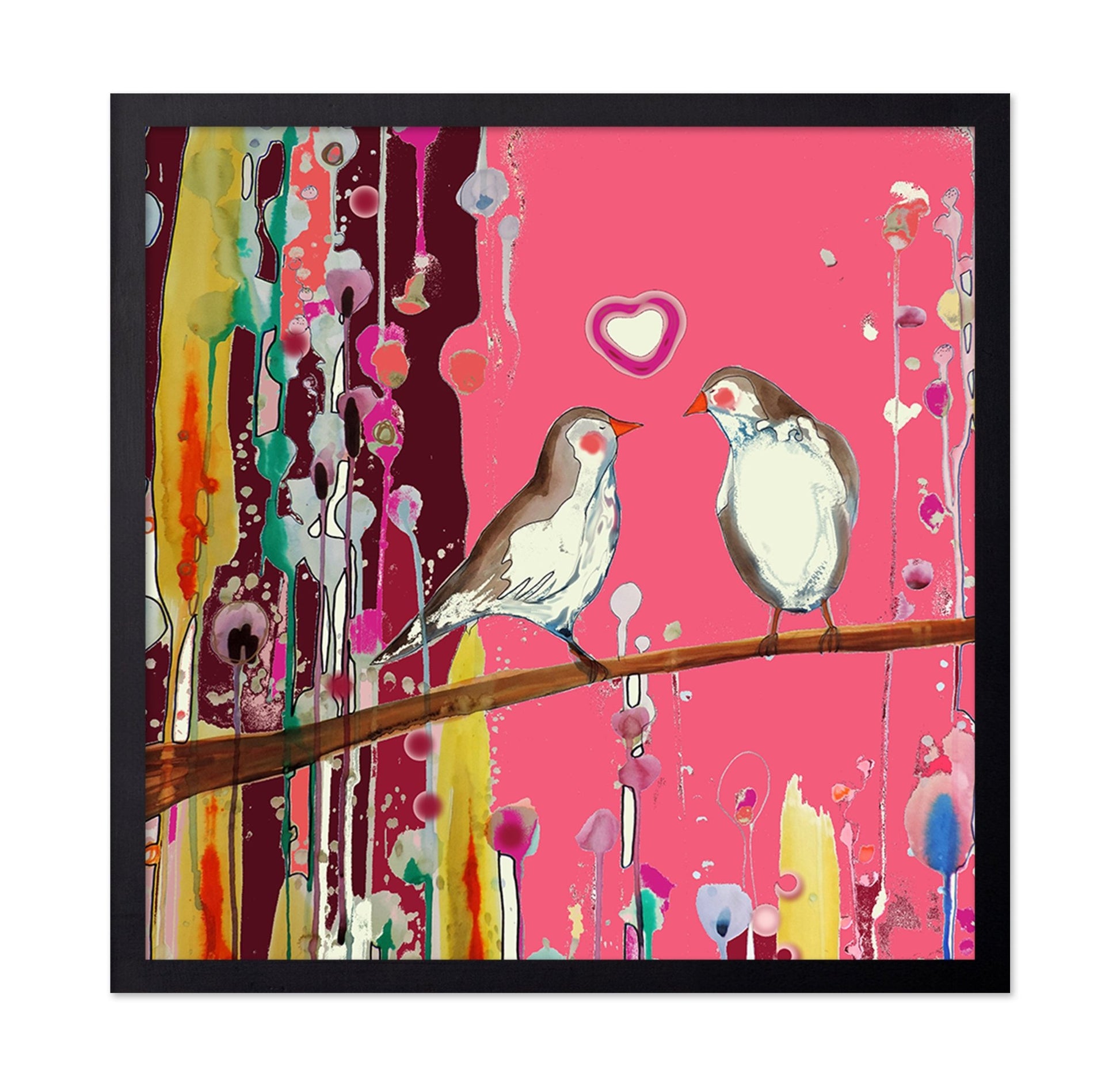 Pink Love Birds