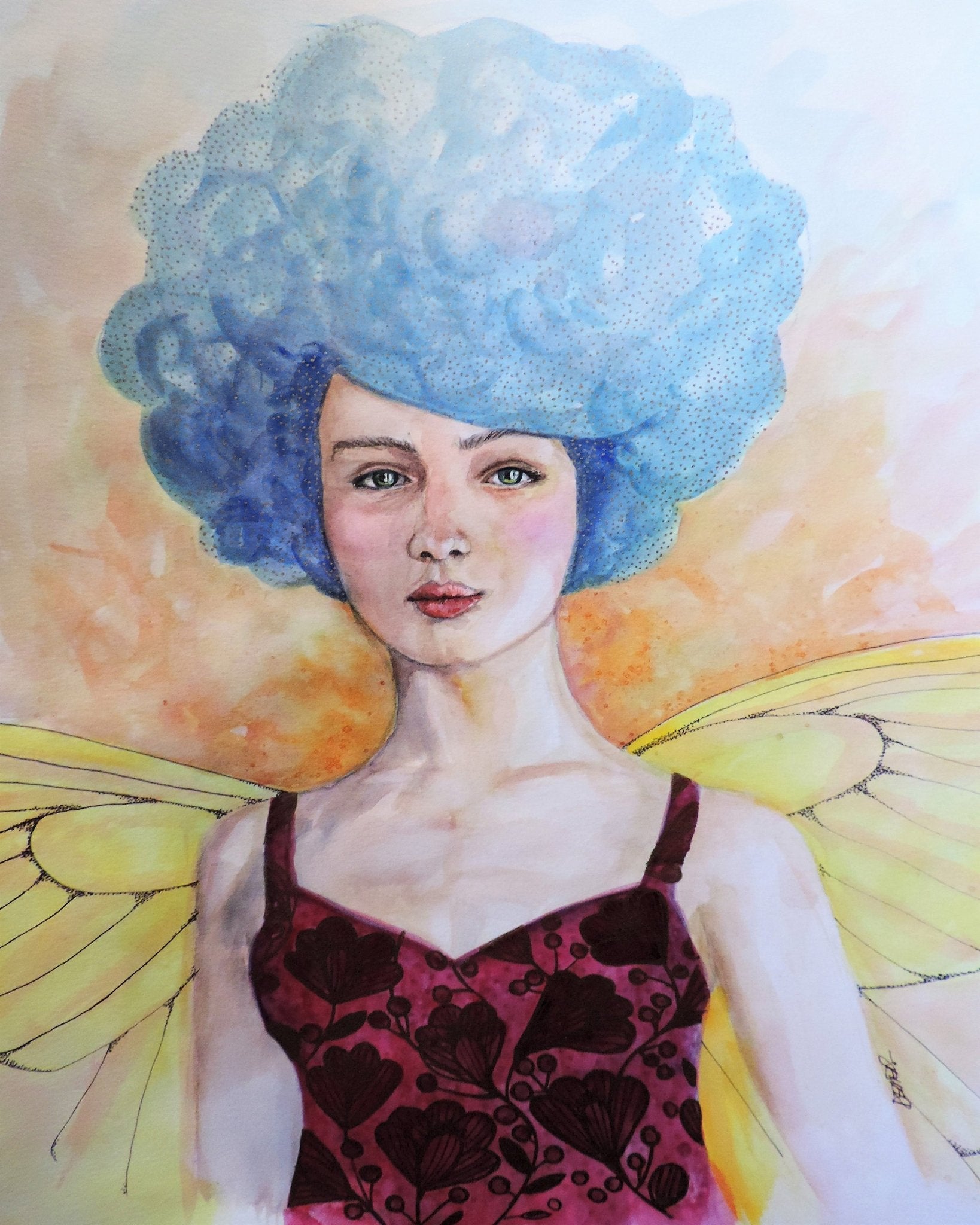 Blue Hair Fairy Girl